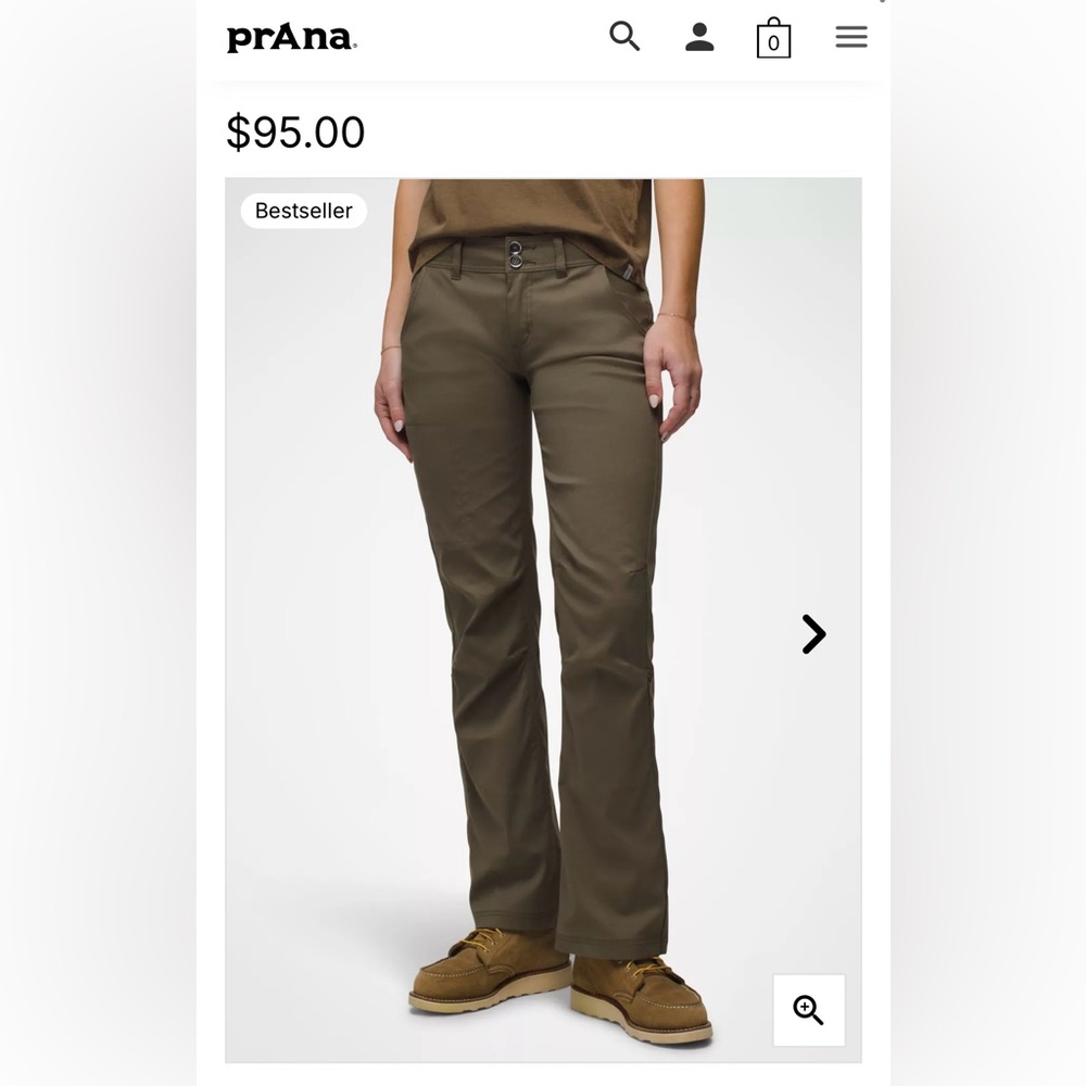 Prana Halle Pant, 6 Regular, Slate Green